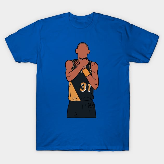 Reggie Miller Choke T-Shirt by rattraptees